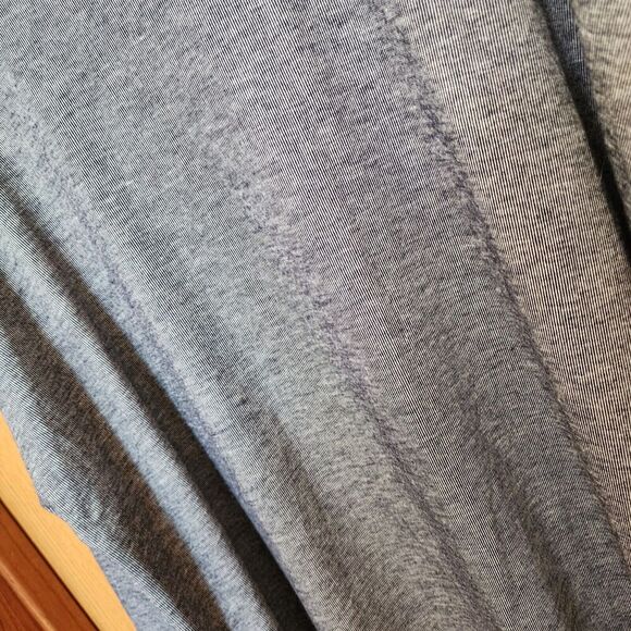 Liz Claiborne Women's Navy Mélange 3/4 Sleeve V Neck Shirt Size 1X Stripes NWT - Picture 10 of 11